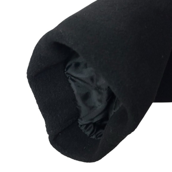 Cole Haan V8208 Men's Black Wool Blend Plush Car Coat Size Large Pockets - Picture 6 of 12